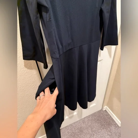 Kate Spade New York Boat Neck Ponte 3/4 Sleeves Black Dress Office Classic ,XL - Picture 4 of 8